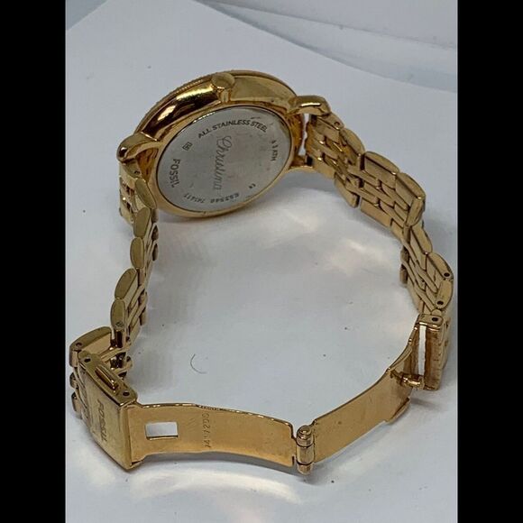 Fossil ES3546 Analog Gold Stainless Steel Watch FR27 - Picture 7 of 8